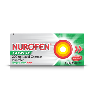 Nurofen Liquid Capsules  Tension headache relief  Pain 